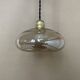 Antique amber glass pendant light