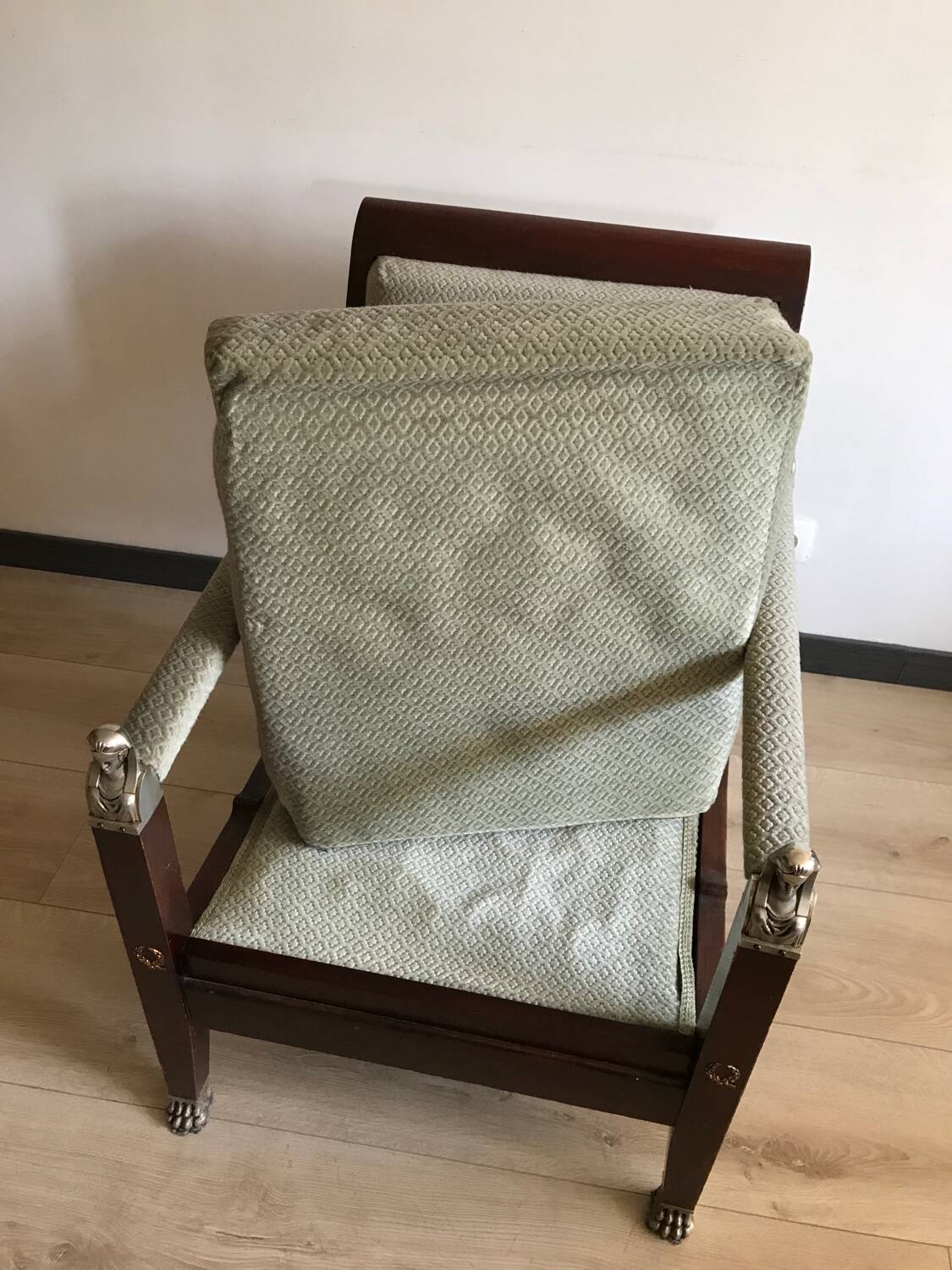 1 Empire style armchair / Consulate period Return from Egypt from the 60s