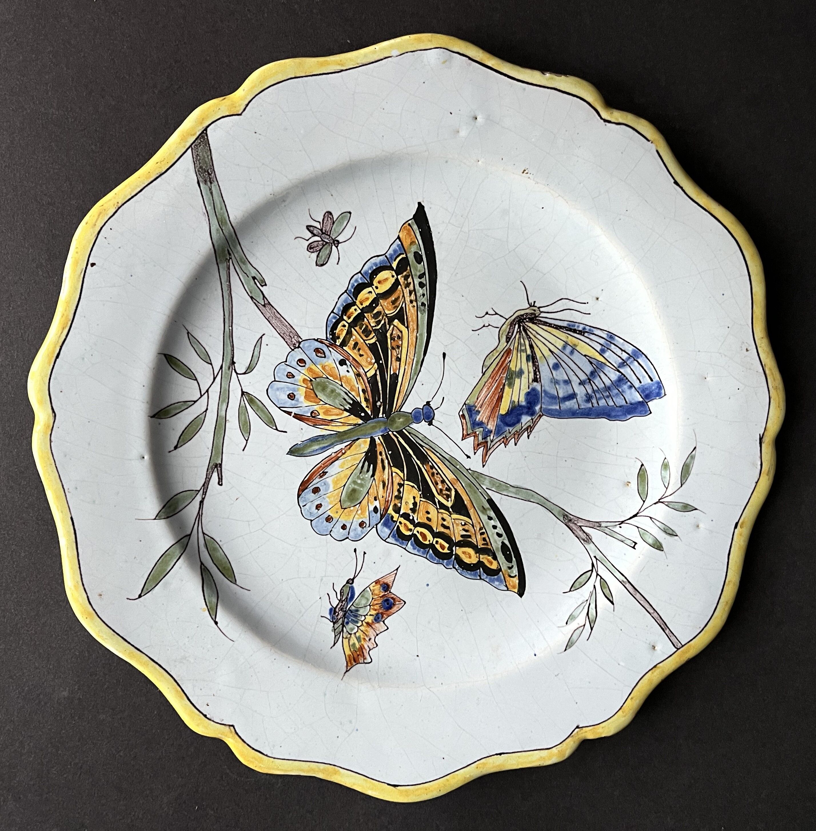 Assiette de collection Porquier Beau