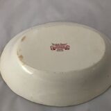 Ancient oval plate - staffordshire English earthenware