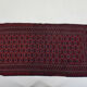 Tapis tekke afghan en laine à franges 215x103cm