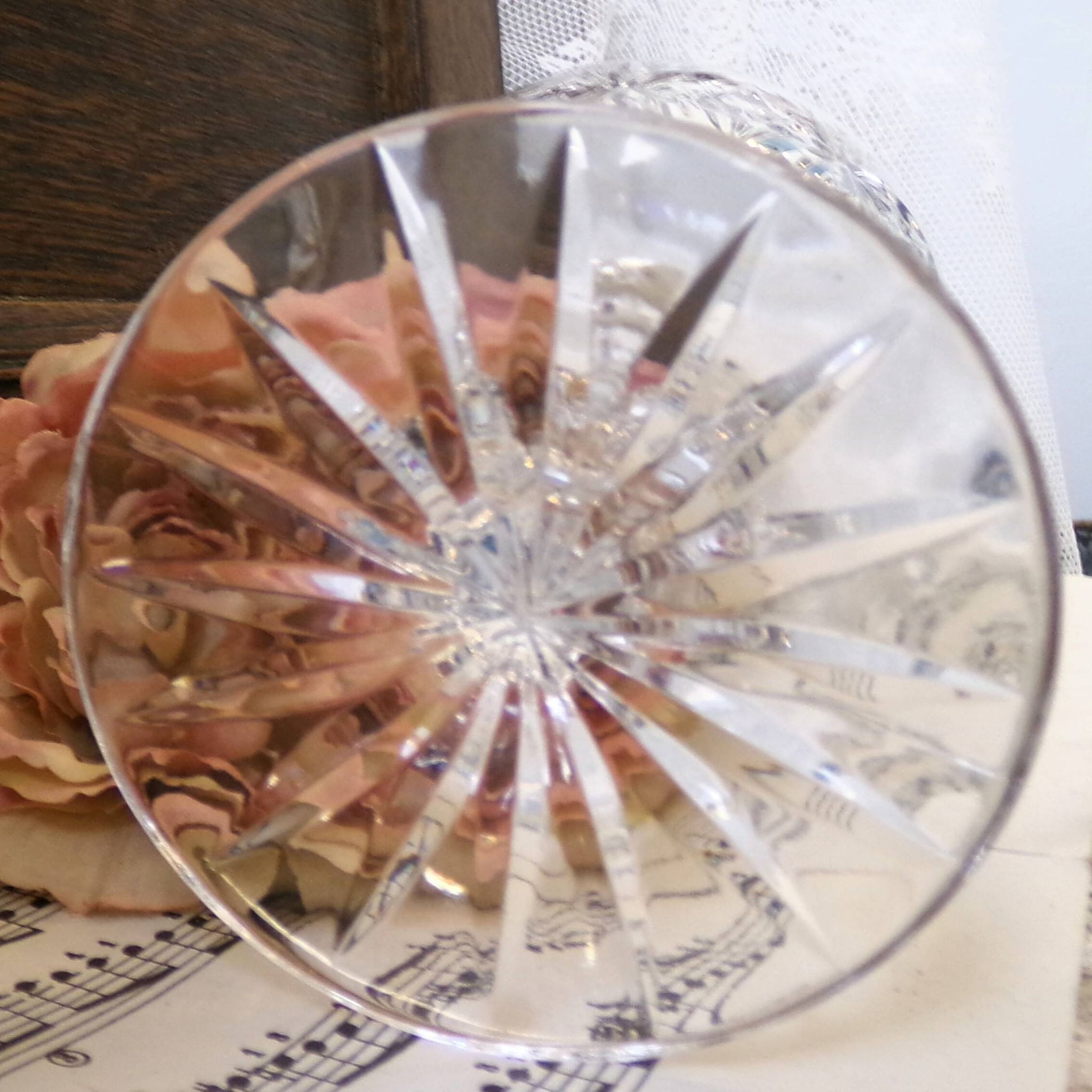 Large crystal bowl, ideal as a centrepiece or candlestick.