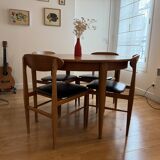 Vintage Scandinavian extendable table