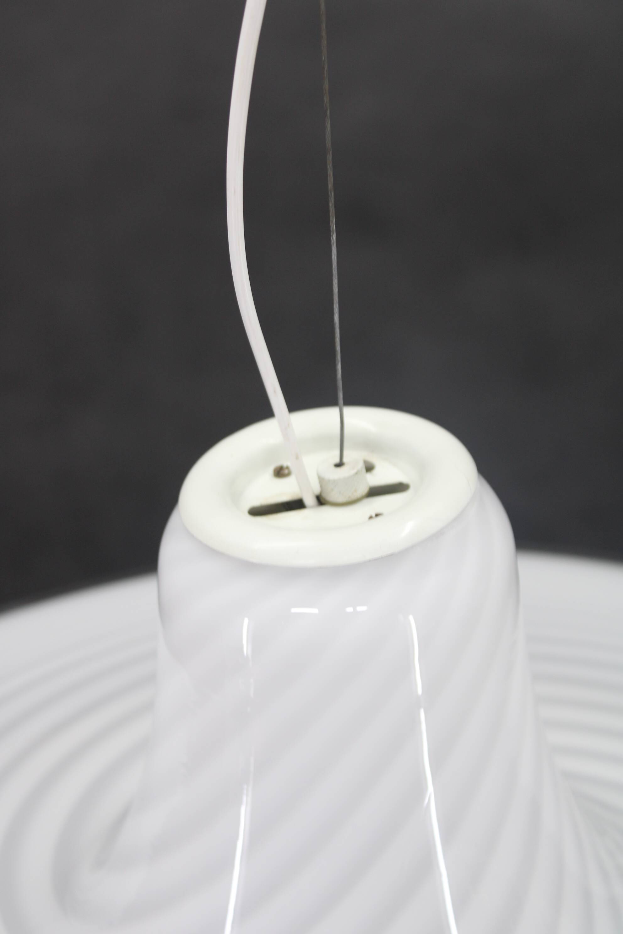 1980s Large Murano Glass Pendant Light, Italy