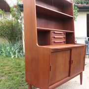 Teak writing desk by the Larsen brothers, Denmark 1960