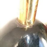 Black glazed ceramic lamp