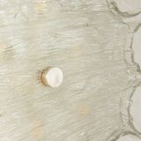 Wall and ceiling lamp Kaiser Leuchten 1970s ice glass