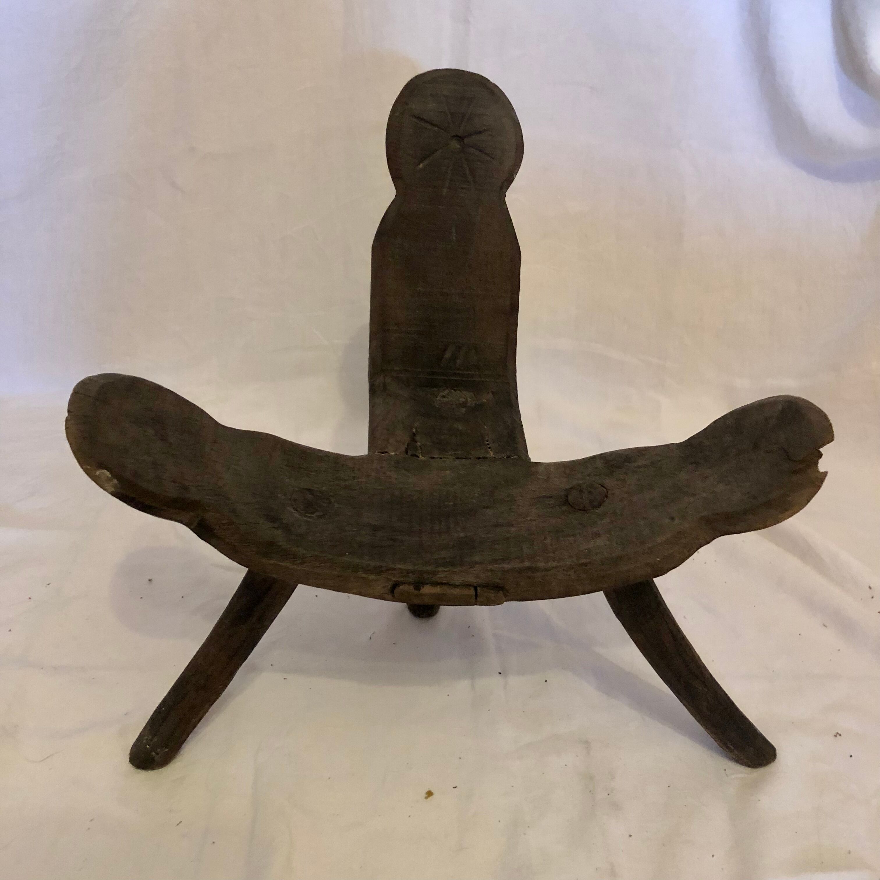 Ethnic brutalist chair year 50