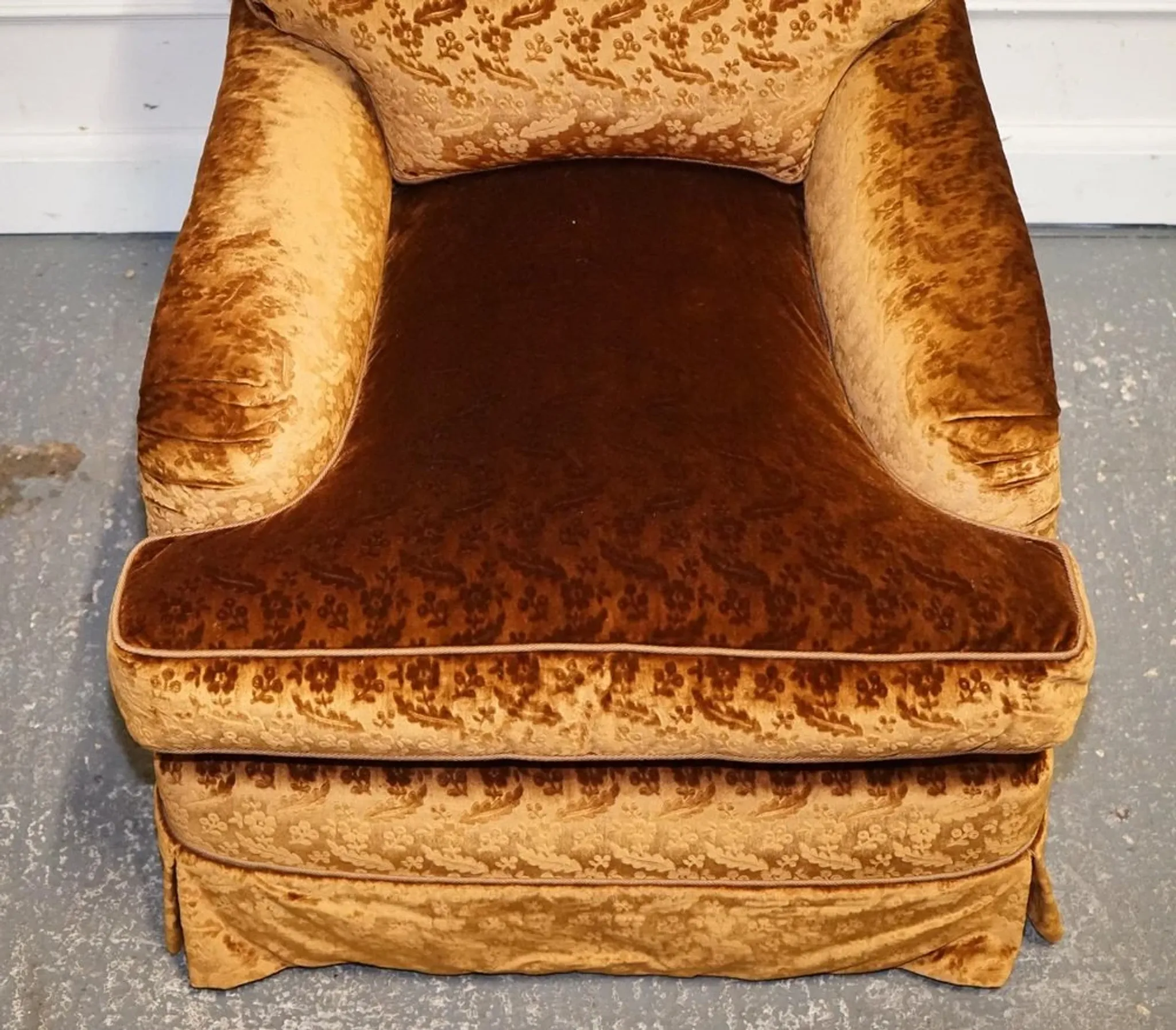 Connaught Vintage Velvet Armchairs by Dudgeon London, Set of 2
