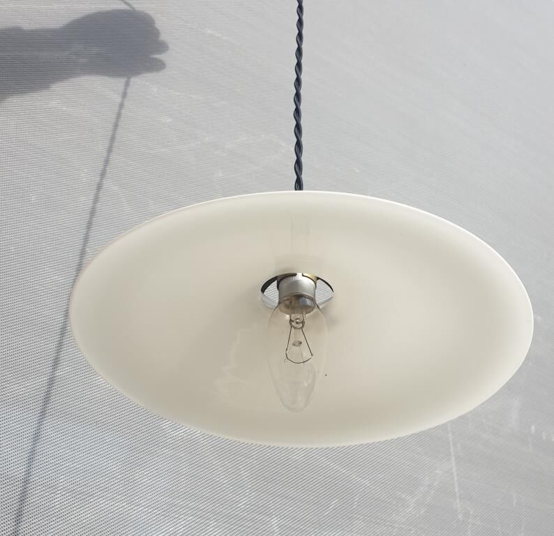 Art Deco opaline pendant lamp