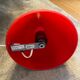 Lamp Teepee SCE cone in vintage red glass 80s