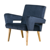 Velvet armchair from Jitona, 60's