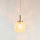 Mid Century Modern Amber Bubble Glass Pendant or Ceiling Light by Helena Tynell for Limburg, Germany