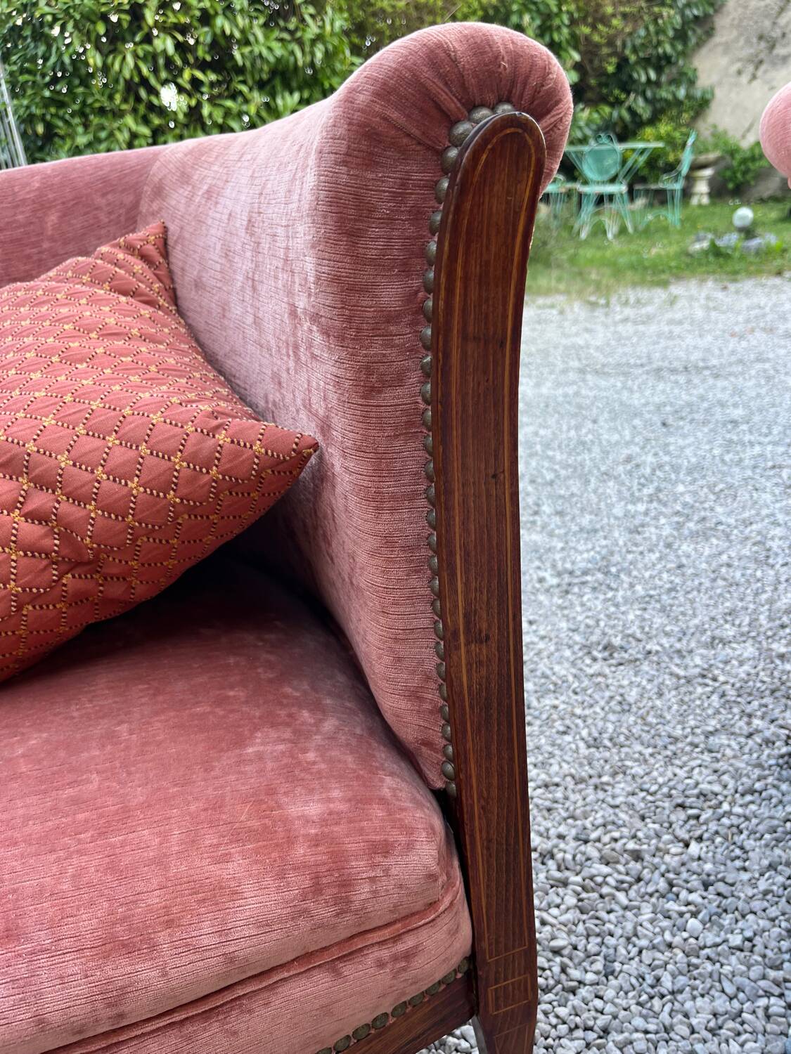 Pair of Louis Philippe marquetry armchairs
