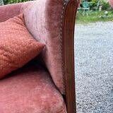 Pair of Louis Philippe marquetry armchairs
