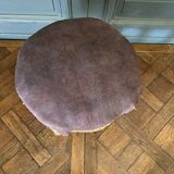 Late 19th century stool decorated with macaroons and claw feet