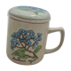 Tisanière/théière vintage en grès avec infuseur