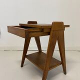 Oak bedside foot compass