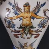 Gien earthenware vase with handles