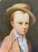 Oil on canvas oval late eighteenth portrait from château de Brialy