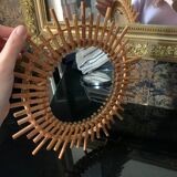 Rattan mirror