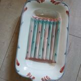 Old Barbotine dish from Digoin and Sarreguemines