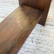 Jardinière années 50 palissandre constructiviste