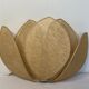 Vintage lamp wall lamp flower lotus cannage XXth