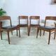 4 Chaises scandinaves Henning Kjaernulf