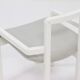 Posy Modern Side Chair in White Lacquered Wood 1980s