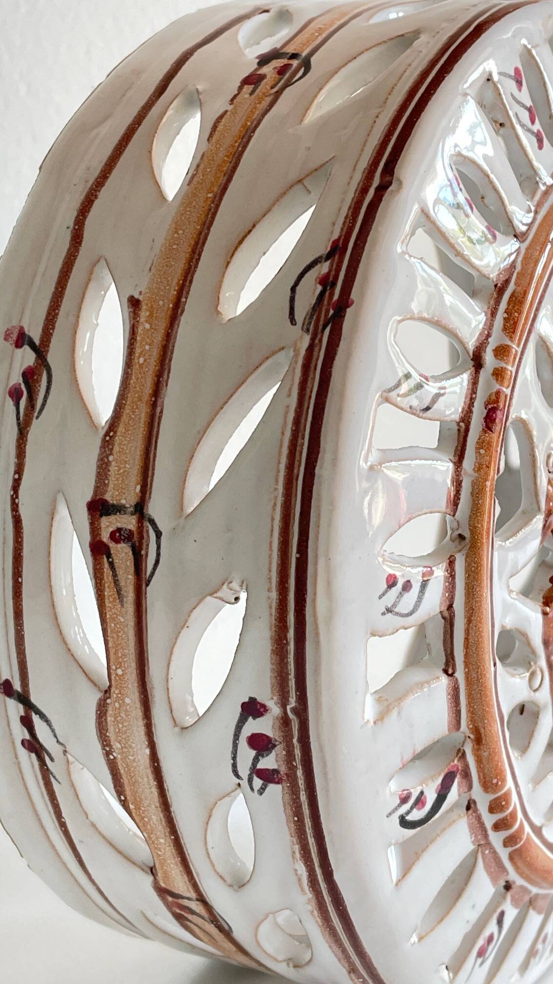 Handcrafted ceramic wall light