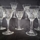 Set of 11 Villeroy & Boch crystal aperitif glasses