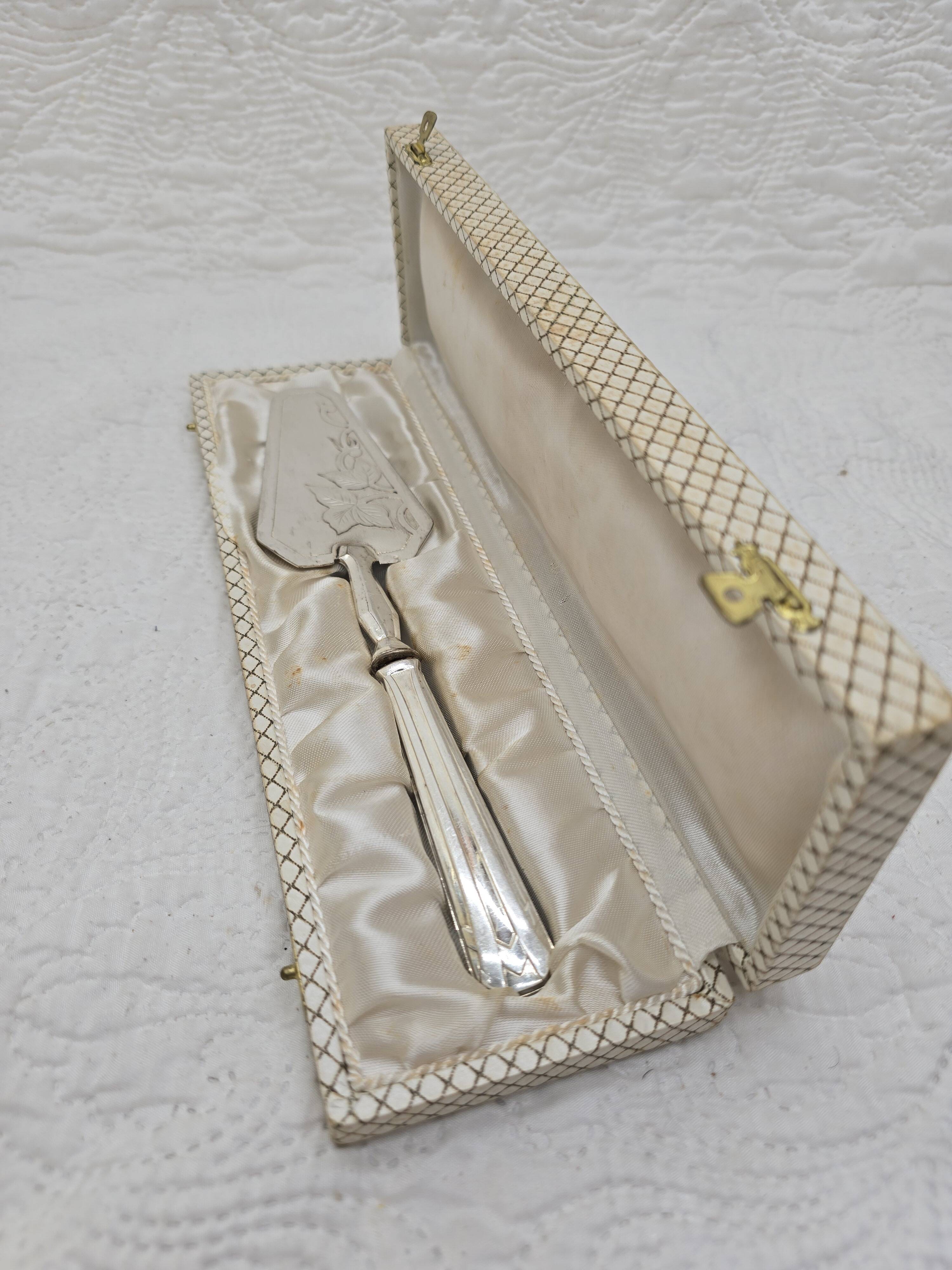 Art Deco silver-plated pie server