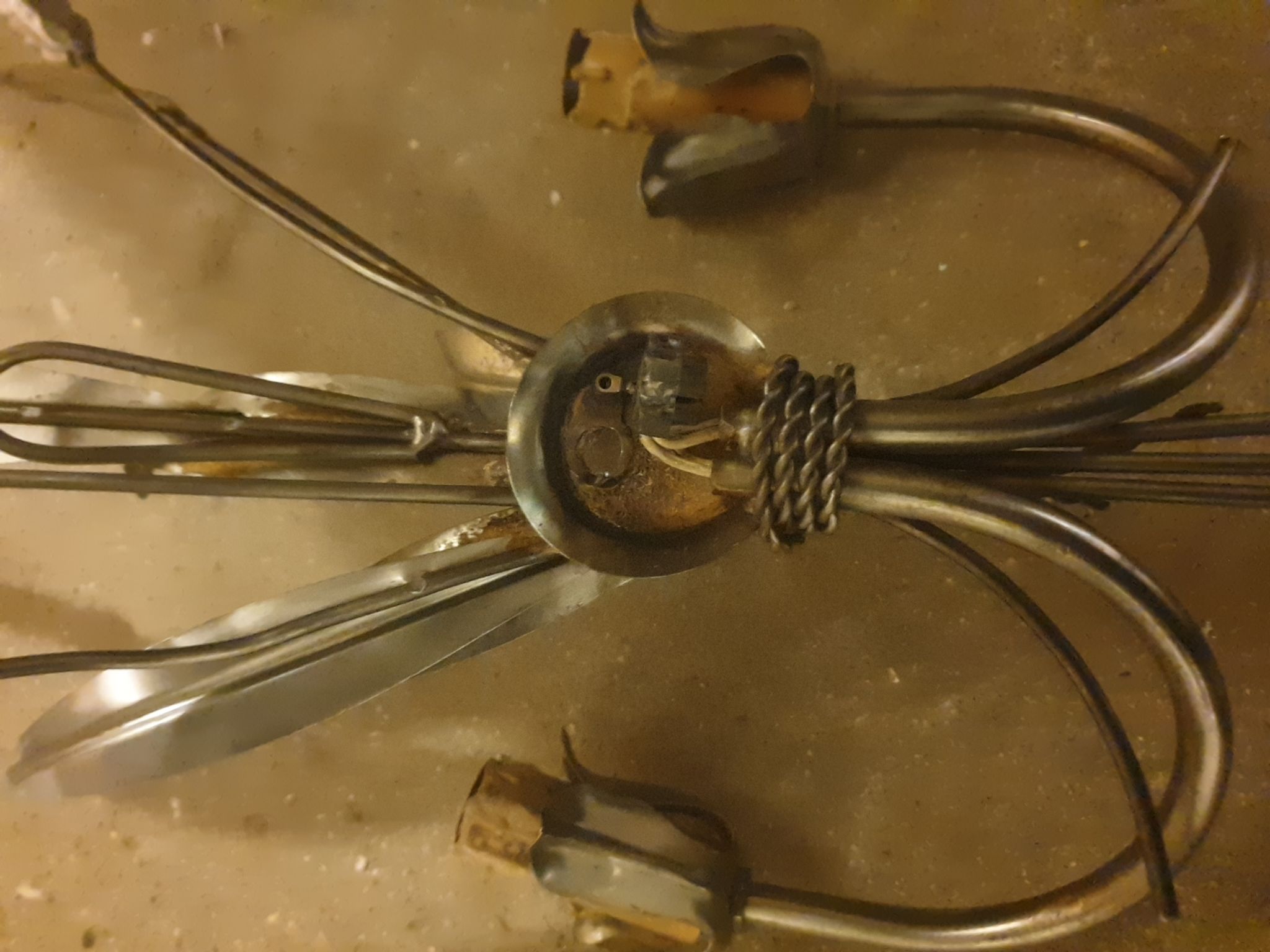 Pair of sconces sheaves of wheat 30x16x50 cm high.