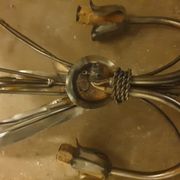 Pair of sconces sheaves of wheat 30x16x50 cm high.