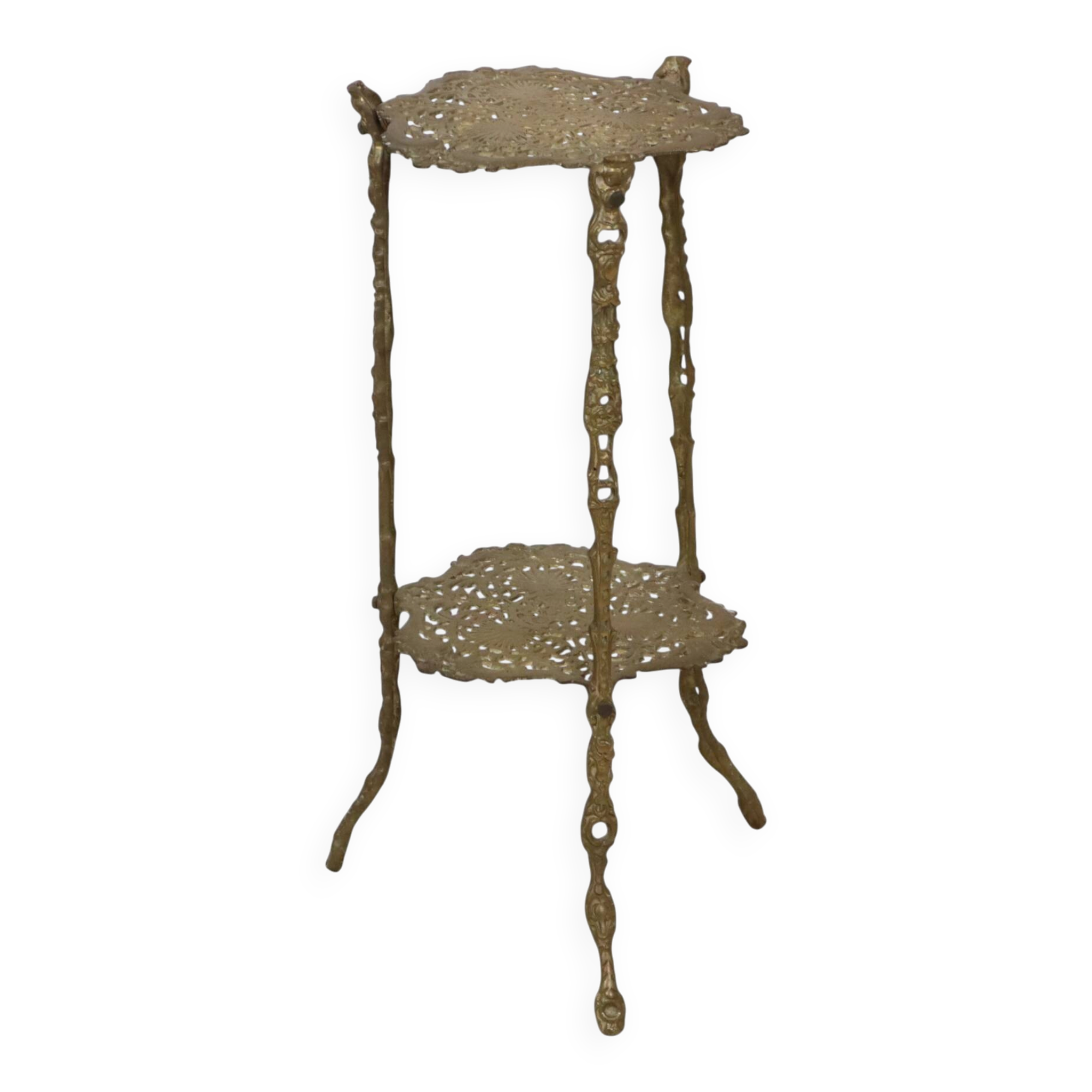 Table d'appoint en laiton de style Art Nouveau