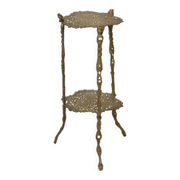 Elegant French Brass Plant Table Art Nouveau Style