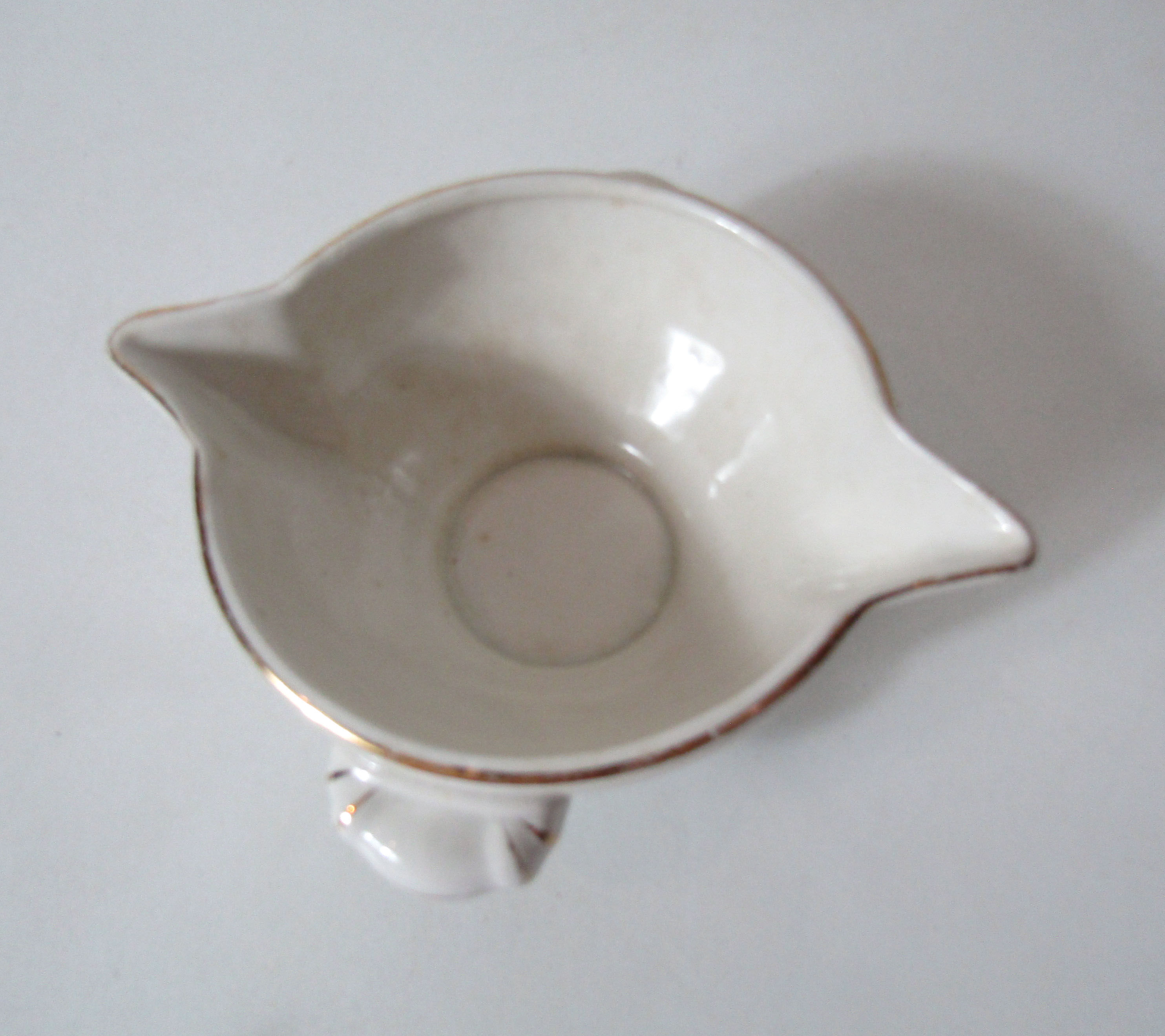 Saucière mint and gold model seville Moulin des Loups