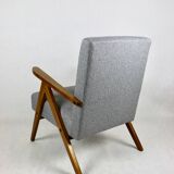 Vintage Grey Tweed Var Lounge Chair, 1970s