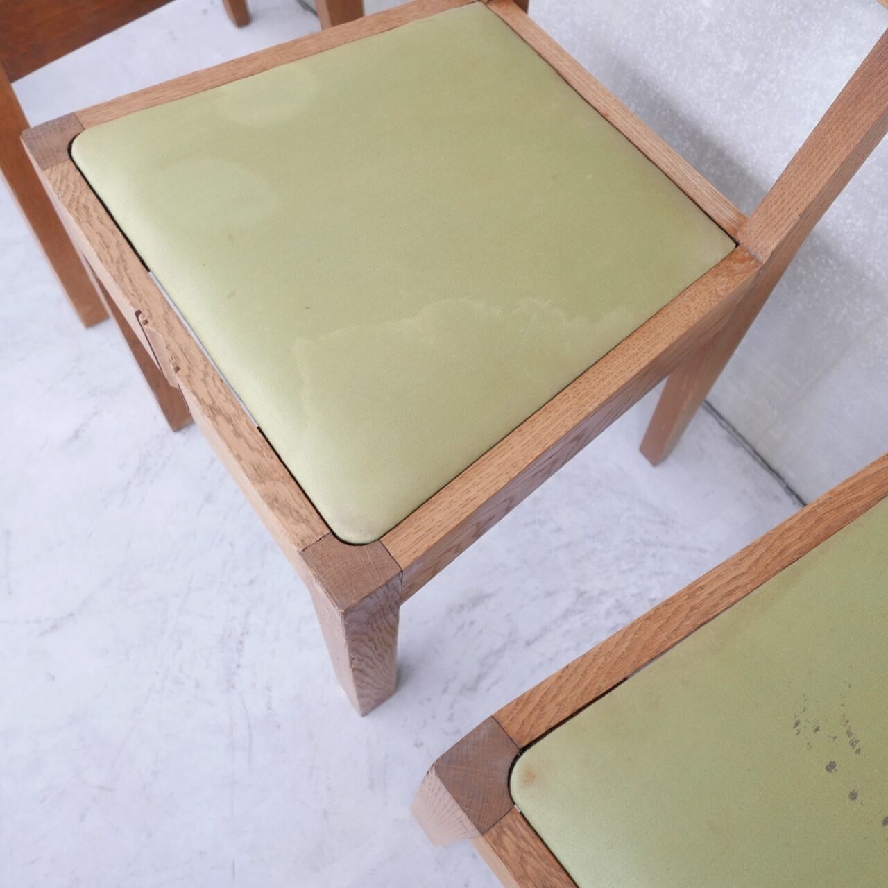 Set of six  art deco dining chairs