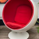 Pair of vintage space age ball chairs