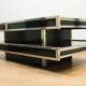 A vintage mid-century Willy Rizzo coffee table for Mario Sabot