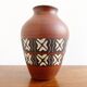 Vintage brown ceramic German vase, Mid Century West Germany pottery