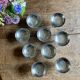 Set of 9 vintage silver-plated dessert bowls.