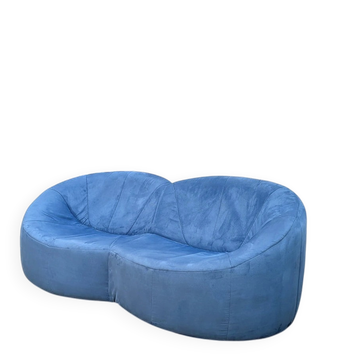 Blue Pumpkin Sofa by Pierre Paulin, 2-seater