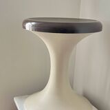 Vintage GDR Space Age brown plastic Tulip Stool, 1960s