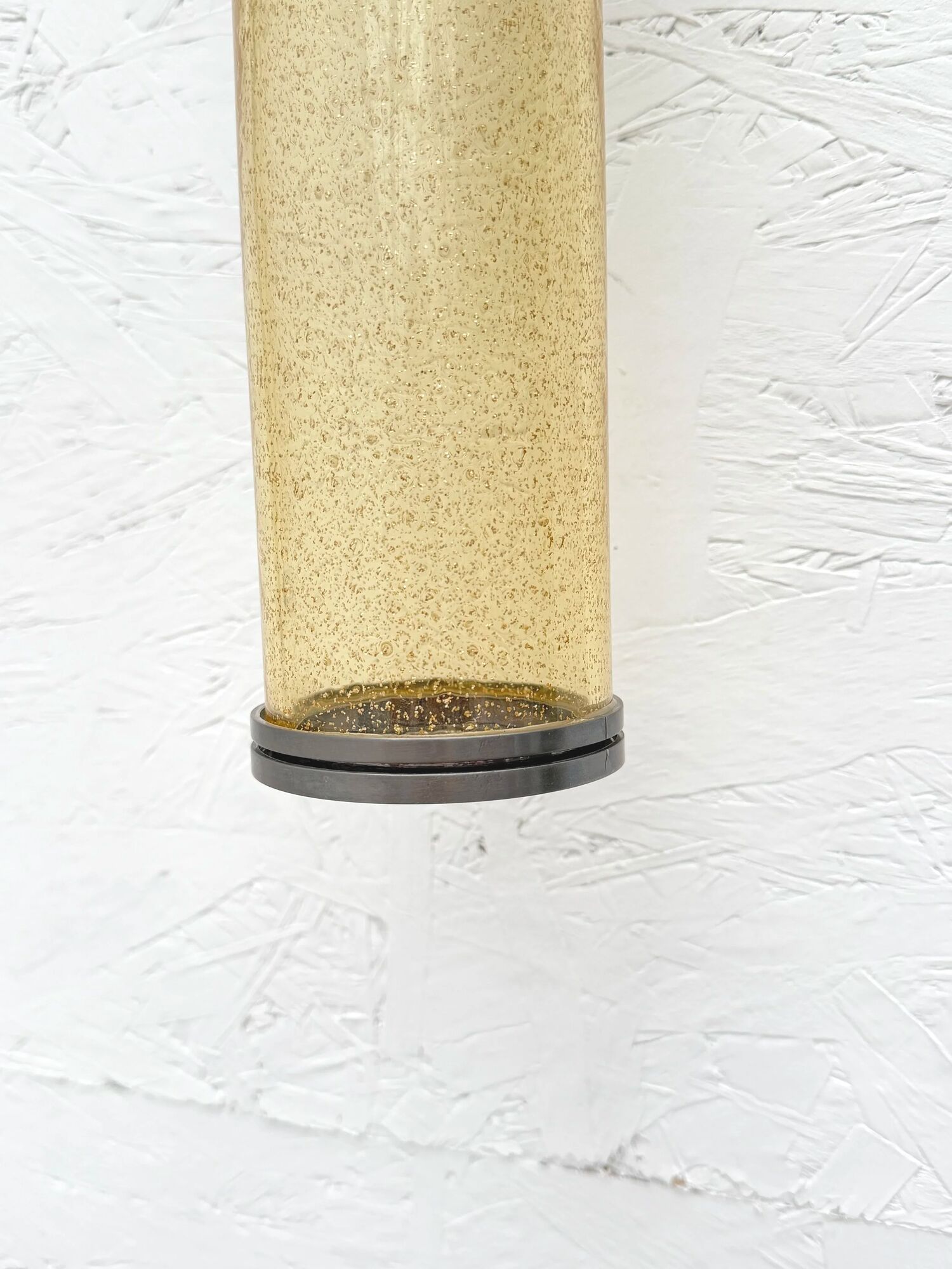 Pair of metal and Murano glass wall lights, 1980