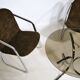Armchairs and Coffee Table in Chrome and Smoked Glass, Set of 3, 1970s