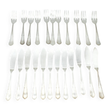 23 François Rionnet France silver-plated fish cutlery sets