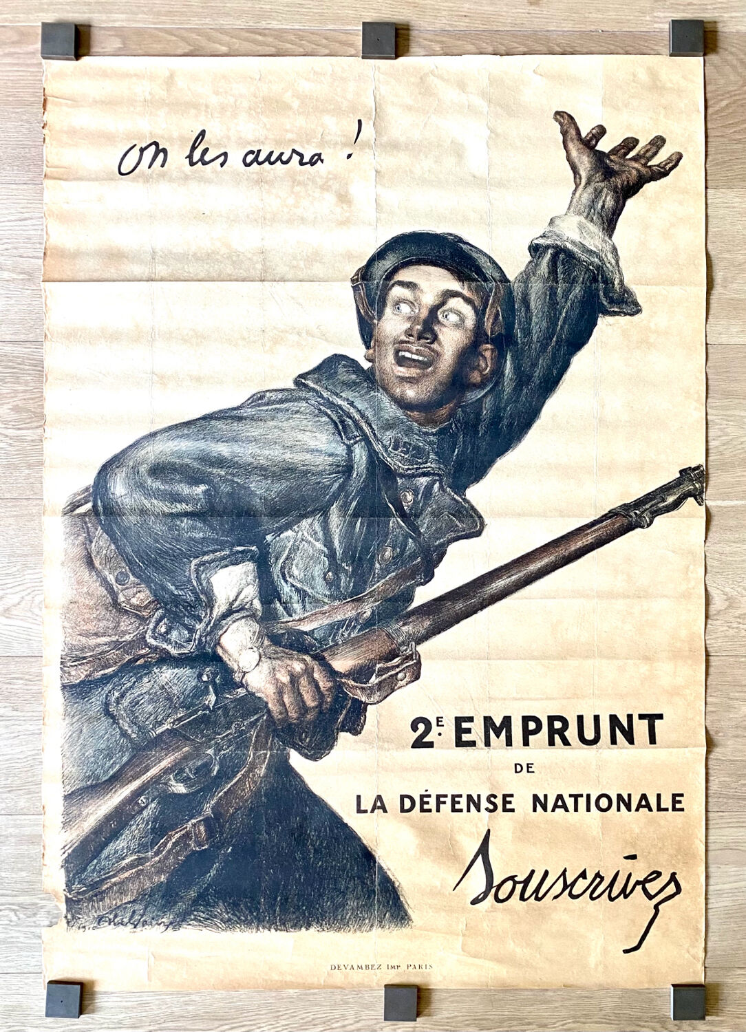 Abel faivre (1867-1945) -On les aura!, 1916.  - Original antique lithographic poster